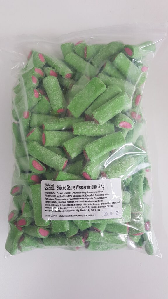 Bag of Colorful Pieces of Sour Watermelon 2kg