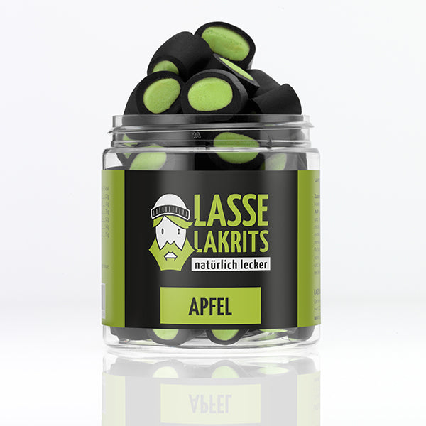 Can of licorice apple