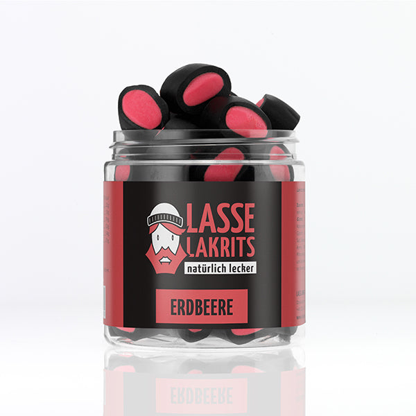 Can of licorice strawberry