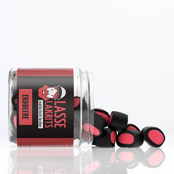 Can of licorice strawberry