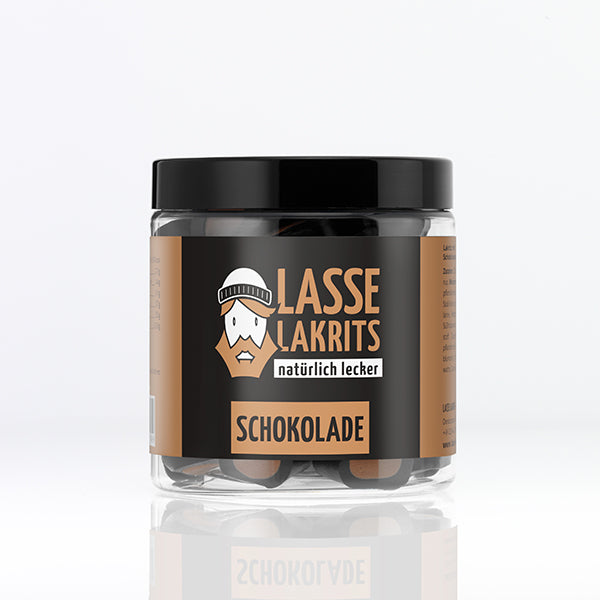Can of licorice chocolate