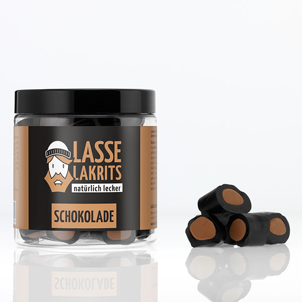 Can of licorice chocolate