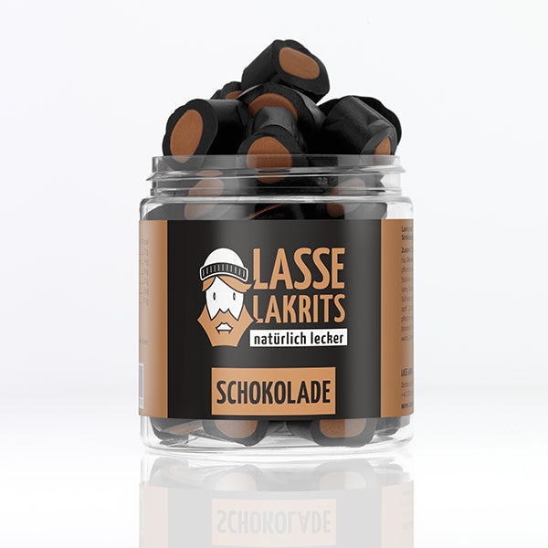 Can of licorice chocolate