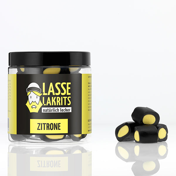 Can of licorice lemon