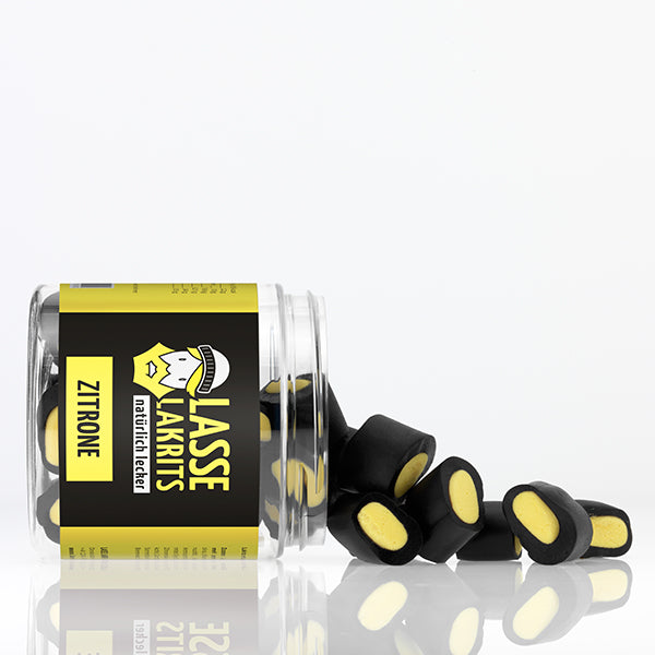 Can of licorice lemon