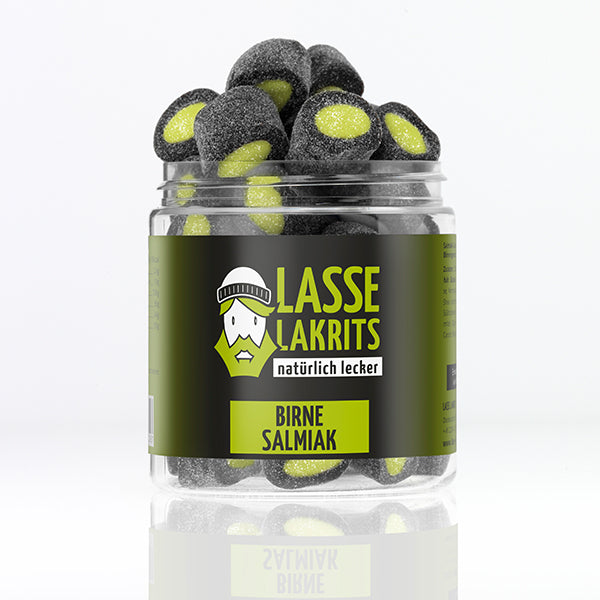 Can of pear salmiak