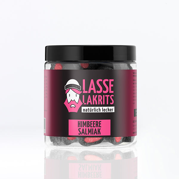 Can of raspberry salmiak