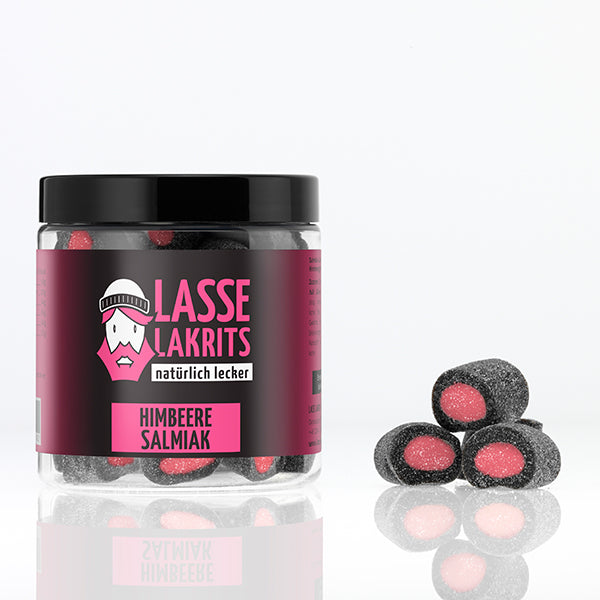 Can of raspberry salmiak