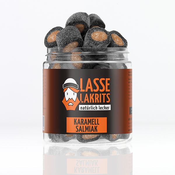 Can of caramel salmiak