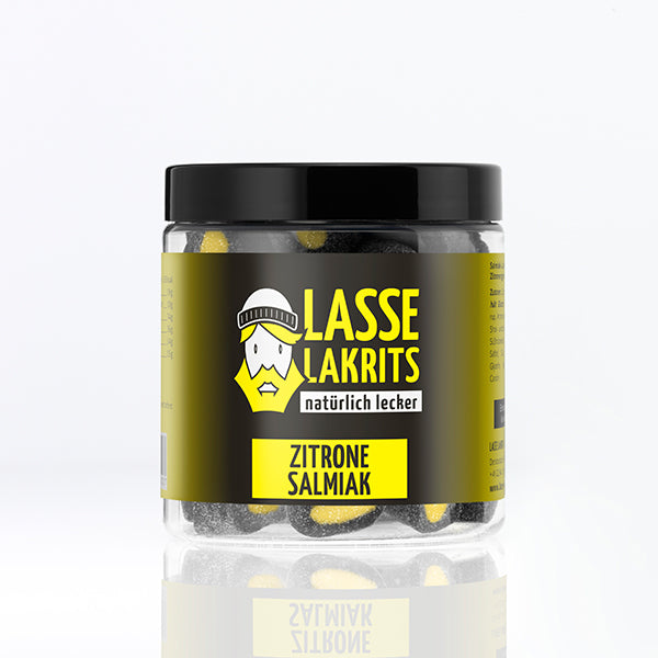 Can of lemon salmiak