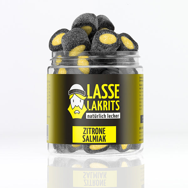 Can of lemon salmiak